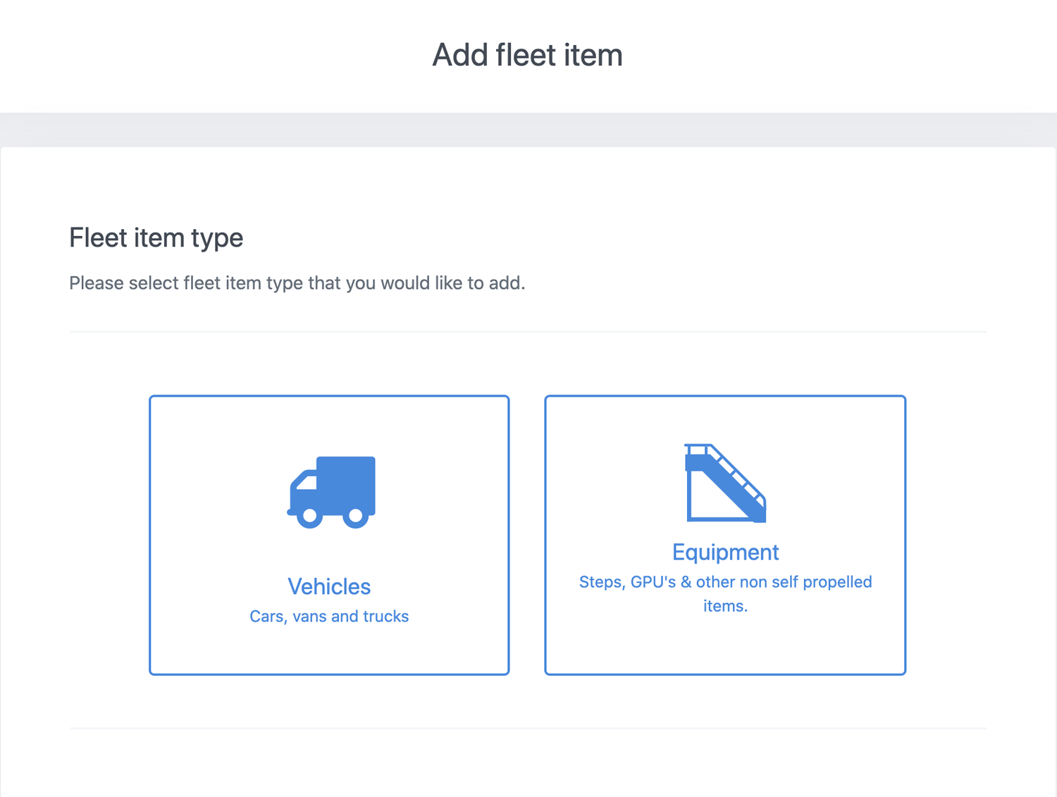 Add fleet item | AIRDAT Onboard