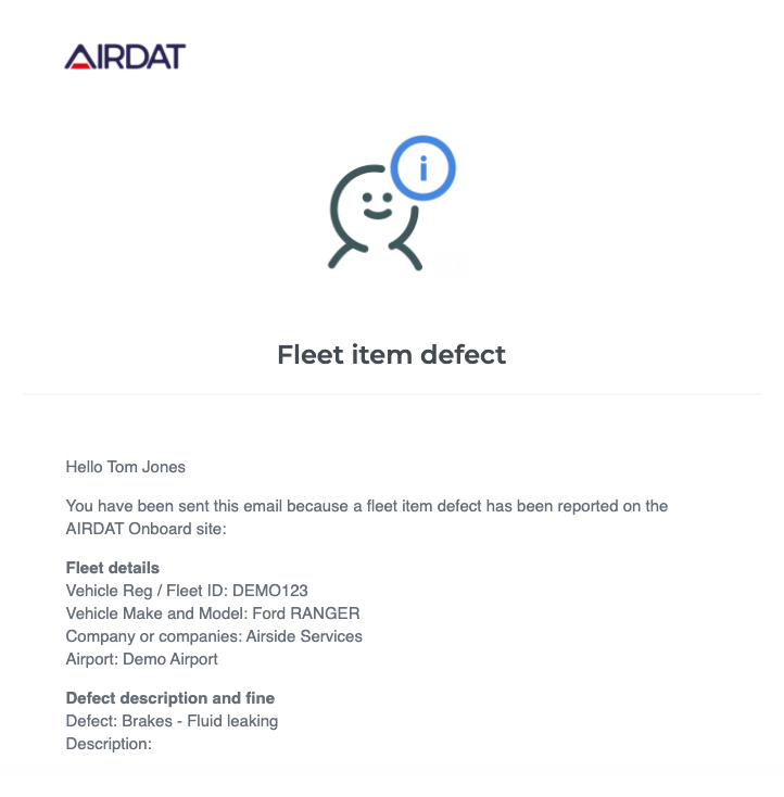 Vehicle defect reporting | AIRDAT Onboard
