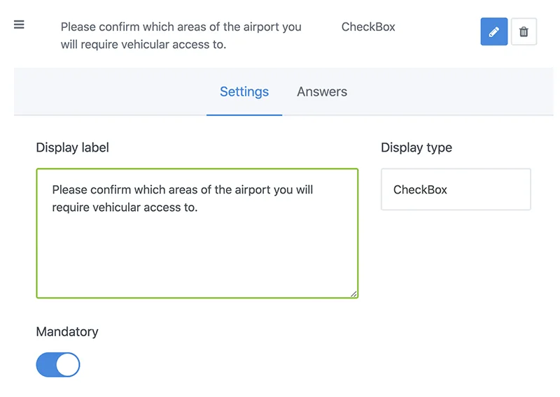 Setting up a milestone question | AIRDAT Onboard
